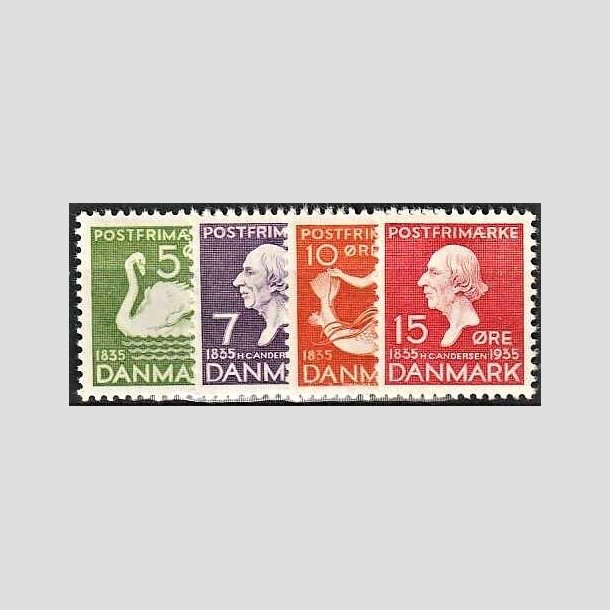 FRIMRKER DANMARK | 1935 - AFA 223,224,225,226 - H. C. Andersen - 5,7,10,15 re - Postfrisk