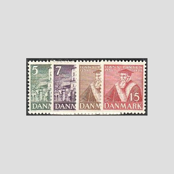 FRIMRKER DANMARK | 1936 -  AFA 229-32 - Reformationen - 5-15 re - Postfrisk