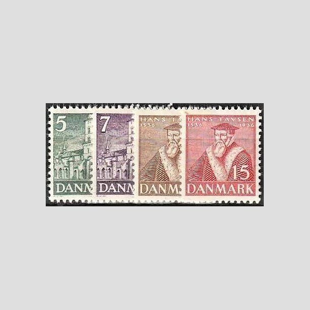FRIMRKER DANMARK | 1936 -  AFA 229-32 - Reformationen - 5-15 re - Postfrisk