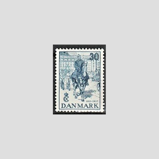 FRIMRKER DANMARK | 1937 - AFA 242 - Chr. X 25 re jubilum 30 re bl - Ubrugt