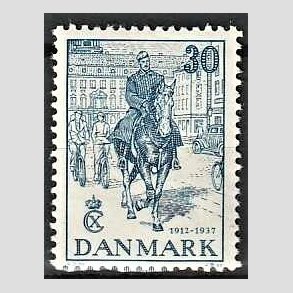 FRIMRKER DANMARK | 1937 - AFA 242 - Chr. X 25 re jubilum 30 re bl - Ubrugt