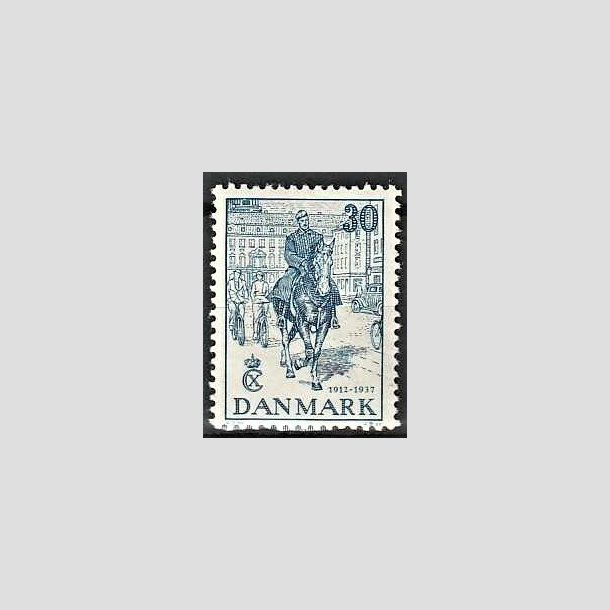 FRIMRKER DANMARK | 1937 - AFA 242 - Chr. X 25 re jubilum 30 re bl - Ubrugt