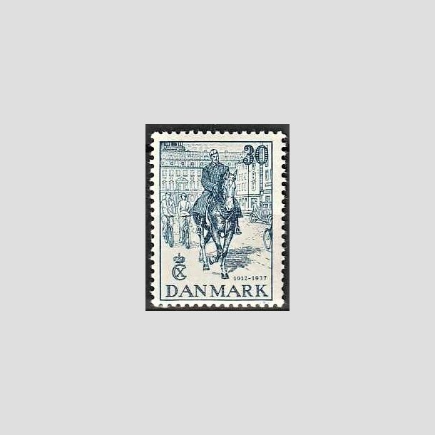 FRIMRKER DANMARK | 1937 - AFA 242 - Chr. X 25 re jubilum 30 re bl - Postfrisk