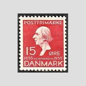 FRIMRKER DANMARK | 1935 - AFA 226 - H. C. Andersen 15 re rd - Postfrisk