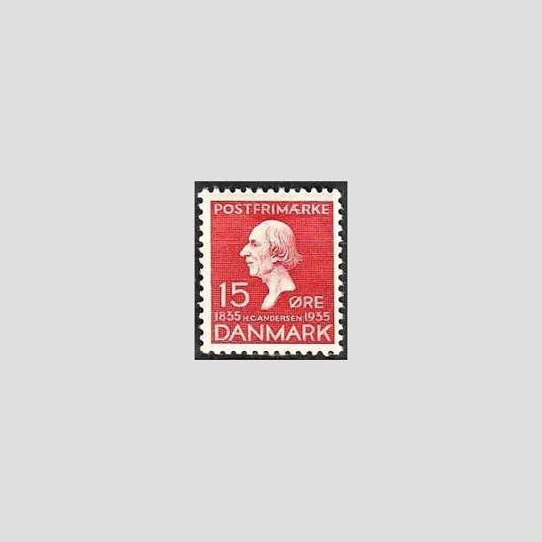 FRIMRKER DANMARK | 1935 - AFA 226 - H. C. Andersen 15 re rd - Postfrisk