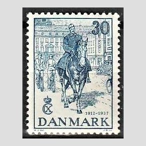 FRIMRKER DANMARK | 1937 - AFA 242 - Chr. X 25 re jubilum 30 re bl - Ubrugt