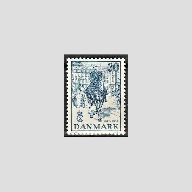 FRIMRKER DANMARK | 1937 - AFA 242 - Chr. X 25 re jubilum 30 re bl - Ubrugt