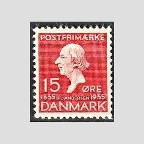 FRIMRKER DANMARK | 1935 - AFA 226 - H. C. Andersen 15 re rd - Postfrisk