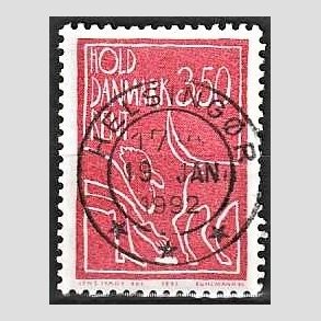 FRIM�RKER DANMARK | 1991 - AFA 1003 - Hold Danmark rent - 3,50 Kr. r�d - Pragt Stemplet