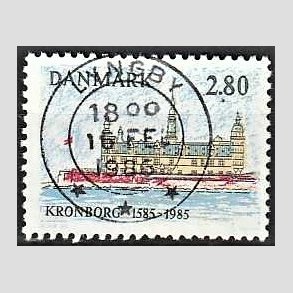 FRIM�RKER DANMARK | 1985 - AFA 840 - Kronborg Slot 400 �r - 2,80 Kr. flerfarvet - Pragt Stemplet
