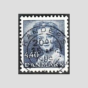 FRIMRKER DANMARK | 1989 - AFA 927 - Dronning Margrethe - 4,40 Kr. bl - Pragt Stemplet