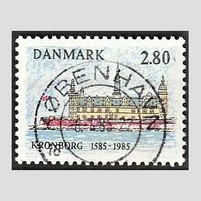 FRIM�RKER DANMARK | 1985 - AFA 840 - Kronborg Slot 400 �r - 2,80 Kr. flerfarvet - Pragt Stemplet