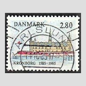 FRIM�RKER DANMARK | 1985 - AFA 840 - Kronborg Slot 400 �r - 2,80 Kr. flerfarvet - Pragt Stemplet Karlslunde
