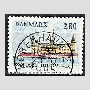 FRIM�RKER DANMARK | 1985 - AFA 840 - Kronborg Slot 400 �r - 2,80 Kr. flerfarvet - Pragt Stemplet