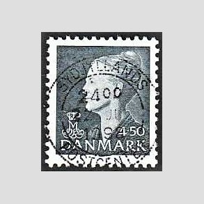 FRIMRKER DANMARK | 1998 - AFA 1171 - Dronning Margrethe II - 4,50 Kr. sortbl - Lux Stemplet
