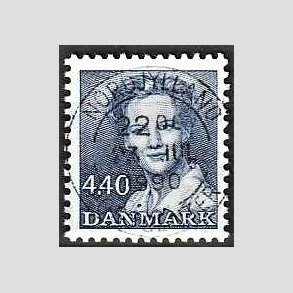 FRIMRKER DANMARK | 1989 - AFA 927 - Dronning Margrethe - 4,40 Kr. bl - Pragt Stemplet