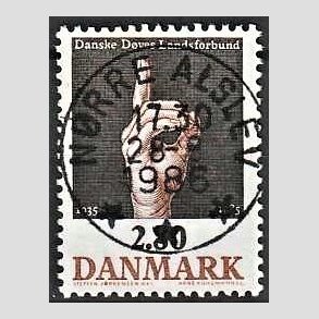 FRIMRKER DANMARK | 1985 - AFA 844 - Dves Landsforbund 50 r - 2,80 Kr. flerfarvet - Pragt Stemplet
