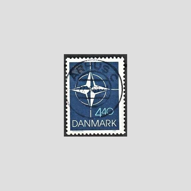 FRIMRKER DANMARK | 1989 - AFA 934 - Danmark i NATO 40 r. - 4,40 Kr. flerfarvet - Pragt Stemplet
