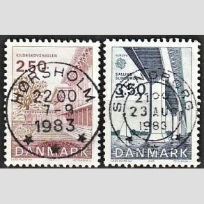 FRIM�RKER DANMARK | 1983 - AFA 778,779 - EU Bygningskunst - 2,50 +  3,50 kr. - Pragt Stemplet