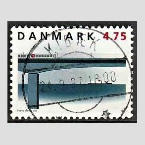 FRIM�RKER DANMARK | 1997 - AFA 1145 - Jernbaneforbindelsen p� Storeb�lt - 4,75 Kr. flerfarvet - Pragt Stemplet Kib�k