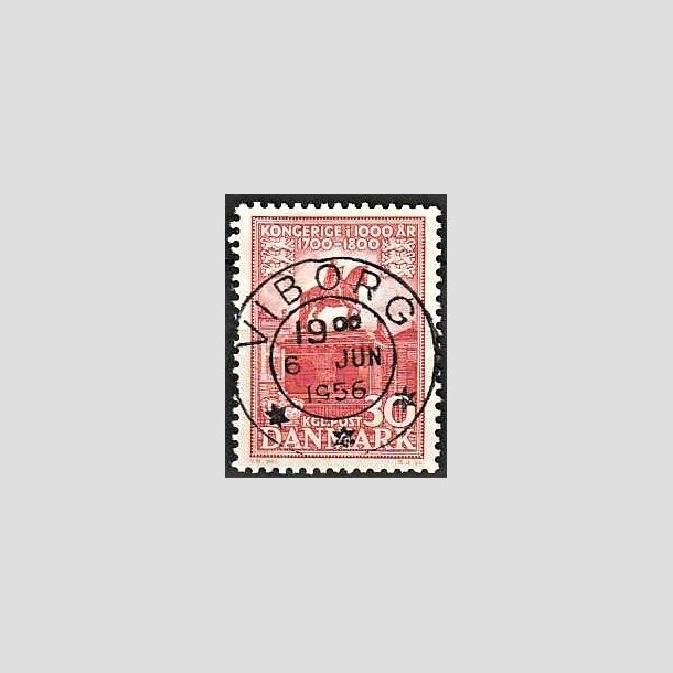 FRIMRKER DANMARK | 1953-56 - AFA 354 - Kongeriget 1000 r - 30 re rd - Pragt Stemplet