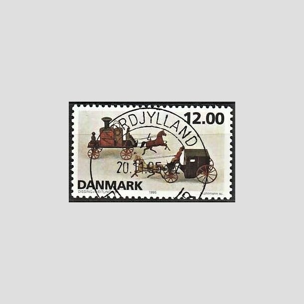 FRIMRKER DANMARK | 1995 - AFA 1106 - Dansk legetj - 12,00 Kr. flerfarvet - Pragt Stemplet