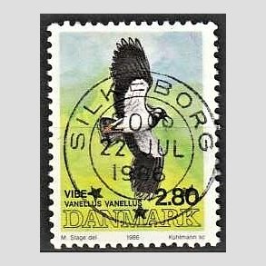 FRIM�RKER DANMARK | 1986 - AFA 867 - Danske fugle - 2,80 Kr. flerfarvet - Pragt Stemplet