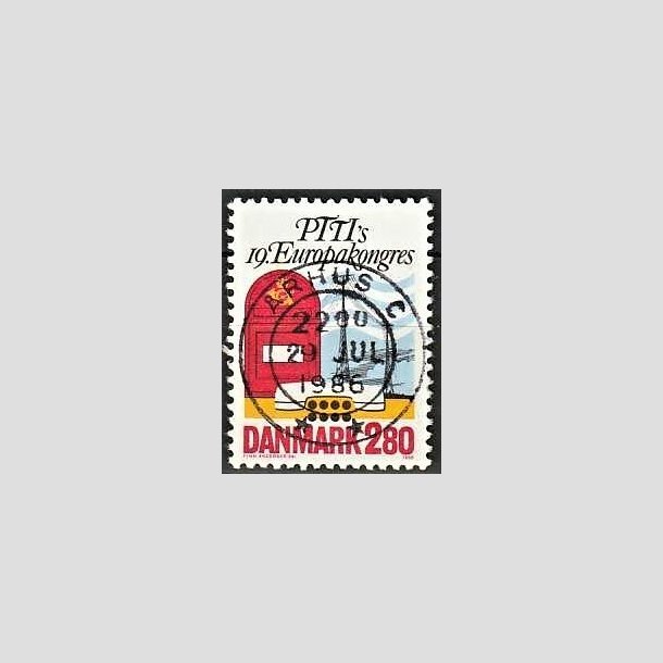 FRIMRKER DANMARK | 1986 - AFA 863 - Europakongres i Kbenhavn - 2,80 Kr. flerfarvet - Pragt Stemplet