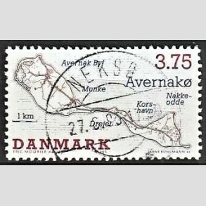 FRIM�RKER DANMARK | 1995 - AFA 1086 - Dansk sm��er - 3,75 Kr. flerfarvet - Pragt Stemplet Neks�