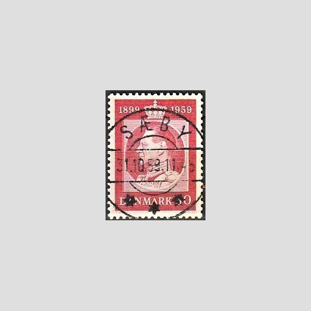 FRIMRKER DANMARK | 1959 - AFA 374 - Frederik IX 60 r - 30 re rd - Pragt Stemplet Sby (Pragtmrke)