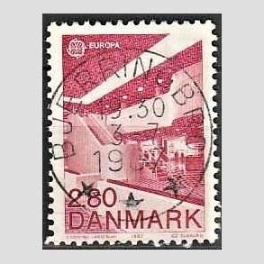 FRIM�RKER DANMARK | 1987 - AFA 882 - Europam�rker - 2,80 Kr. r�d - Pragt Stemplet Bjerringbro