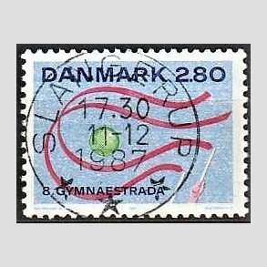 FRIM�RKER DANMARK | 1987 - AFA 885 - Gymnaestrada Herning - 2,80 Kr. flerfarvet - Pragt Stemplet