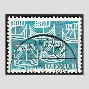 FRIM�RKER DANMARK | 1969 - AFA 479 - Foreningen Norden 50 �r - 90 �re lysbl� - Lux Stemplet