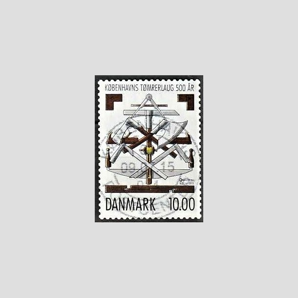 FRIMRKER DANMARK | 2015 - AFA 1834 - Kbenhavns Tmrelaug 500 r - 10,00 Kr. flerfarvet - Lux Stemplet