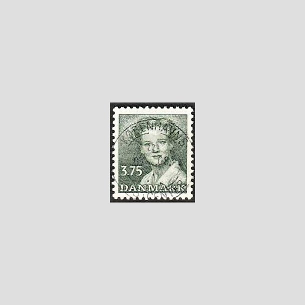 FRIMRKER DANMARK | 1990 - AFA 956 - Dronning Margrethe - 3,75 Kr. grn - Pragt Stemplet