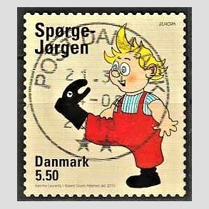 FRIMRKER DANMARK | 2010 - AFA 1628E - Brnebger - 5,50 Kr. Sprge-Jrgen - Pragt Stemplet