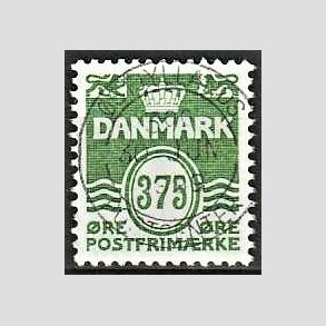 FRIM�RKER DANMARK | 1999 - AFA 1201 - B�lgelinie - 375 �re gr�n - Pragt Stemplet