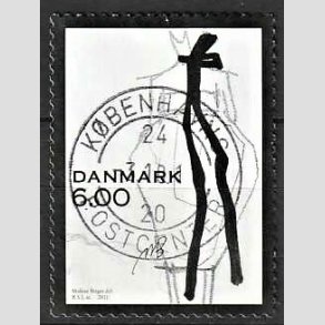 FRIM�RKER DANMARK | 2011 - AFA 1671 - Mode - 6,00 Kr. flerfarvet - Lux Stemplet
