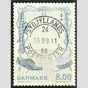 FRIM�RKER DANMARK | 2011 - AFA 1672 - Mode - 8,00 Kr. flerfarvet - Pragt Stemplet