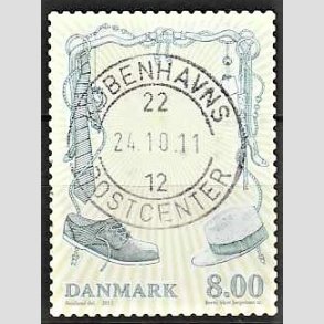 FRIM�RKER DANMARK | 2011 - AFA 1672 - Mode - 8,00 Kr. flerfarvet - Pragt Stemplet