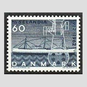 FRIMRKER DANMARK | 1962 - AFA 409F - Selandia - 60 re mrkbl flour - Postfrisk