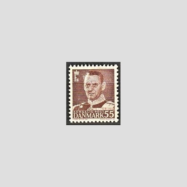FRIMRKER DANMARK | 1951 - AFA 327 - Fr. IX 55 re brun - Postfrisk