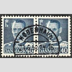 FRIMRKER DANMARK | 1948-50 - AFA 310 - Fr. IX 40 re bl i par - Lux Stemplet