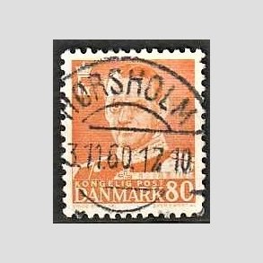 FRIMRKER DANMARK | 1952-53 - AFA 341 - Fr. IX 80 re orange - Lux Stemplet