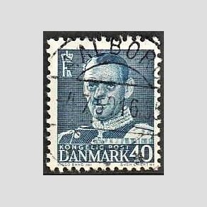 FRIMRKER DANMARK | 1948-50 - AFA 310 - Fr. IX 40 re bl - Lux Stemplet