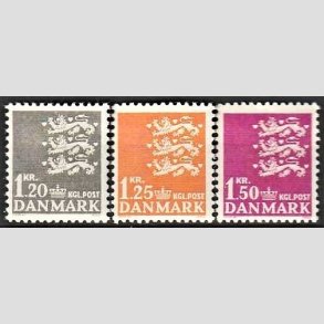 FRIMRKER DANMARK | 1962 - AFA 403,404,405 - Rigsvben - 1,20, 1,25 + 1,50 kr. - Postfrisk