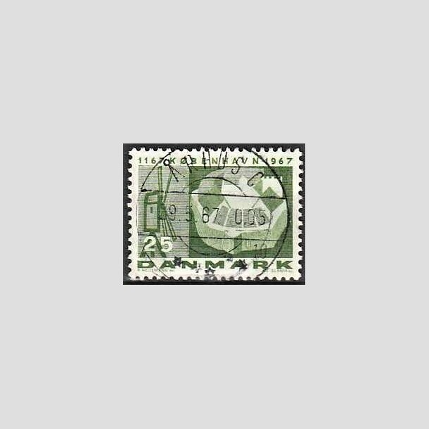 FRIMRKER DANMARK | 1967 - AFA 454F - Kbenhavn 800 r - 25 re grn flour - Lux Stemplet