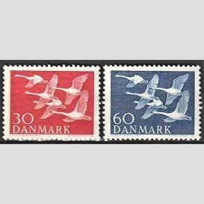 FRIMRKER DANMARK | 1956 - AFA 367,368 - Nordens svaner - 30 + 60 re - Postfrisk