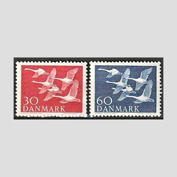 FRIMRKER DANMARK | 1956 - AFA 367,368 - Nordens svaner - 30 + 60 re - Postfrisk