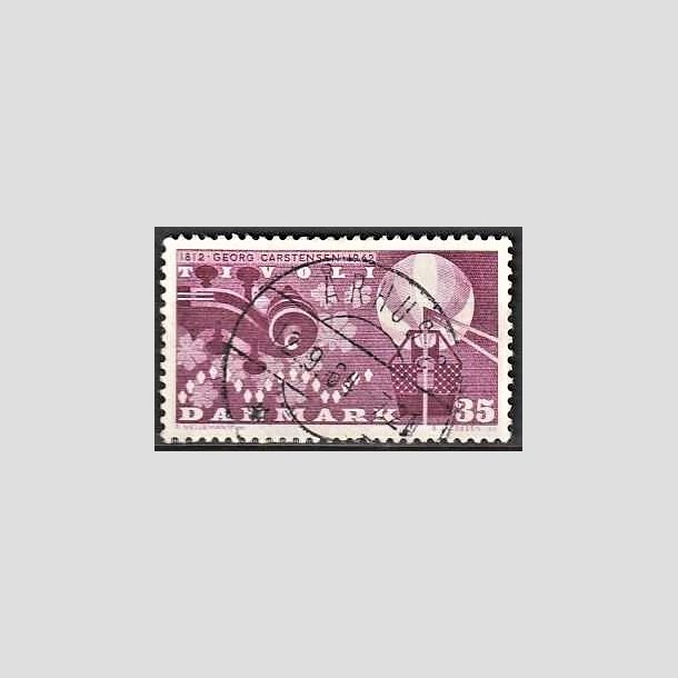 FRIMRKER DANMARK | 1962 - AFA 410F - Georg Carstensen Tivoli - 35 re rdviolet flour - Lux Stemplet